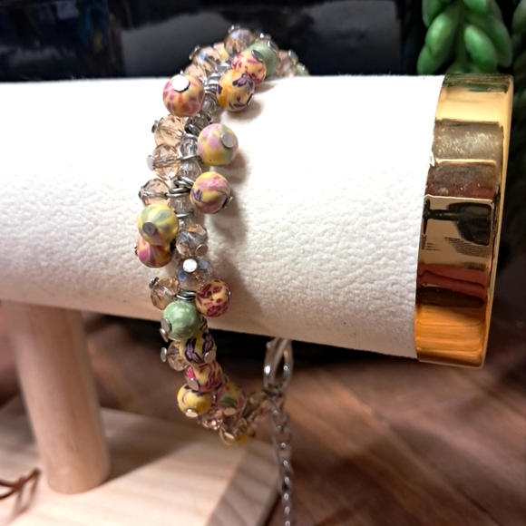 Beaded Ankle Bracelet - Picture 1 of 6